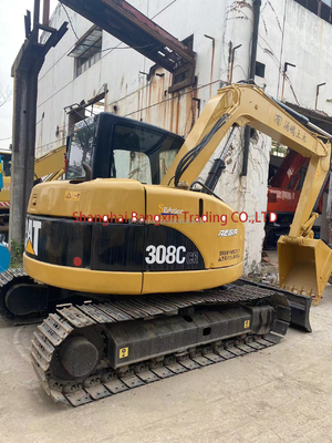 사용 된 CAT 308C 발굴기 0.3m3 버킷 용량 우수한 상태