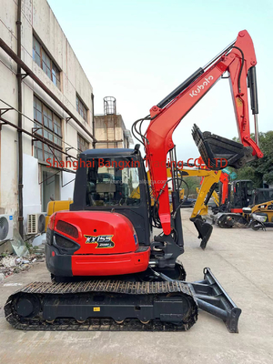 중고용 KUBOTA KX155-3z 5톤 소형 발굴기 사용 된 미니 발굴기