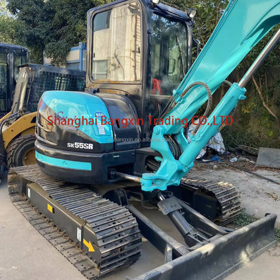 거의 오리지널 2023 년 제조 사용 된 미니 발굴기 Kobelco SK55 발굴기