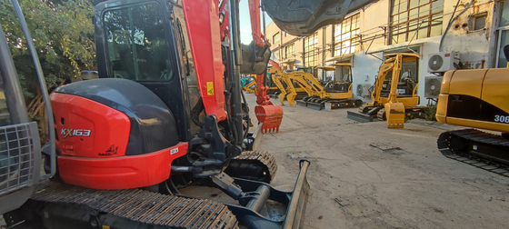 5000 KG 기계 무게 사용 된 KUBOTA KX163 오리지널 수압 밸브와 함께 미니 발굴기