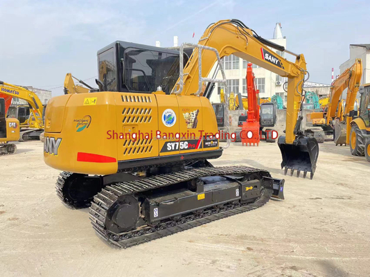 SANY SY75C 미니 발굴기 7500 KG 기계 무게 및 컴팩트 디자인