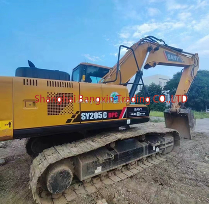 강한 힘과 수압 안정성 SANY SY205C 미니 발굴기 20000 KG 기계 무게