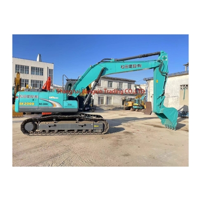 사용된 코벨코 SK200 발굴기 EPA/CE 인증과 6000kg 무게