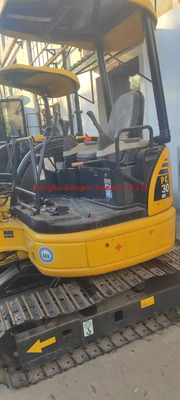 3000kg 중량 사용된 미니 발굴기 코마쓰 PC30 EPA/CE 건설용 인증
