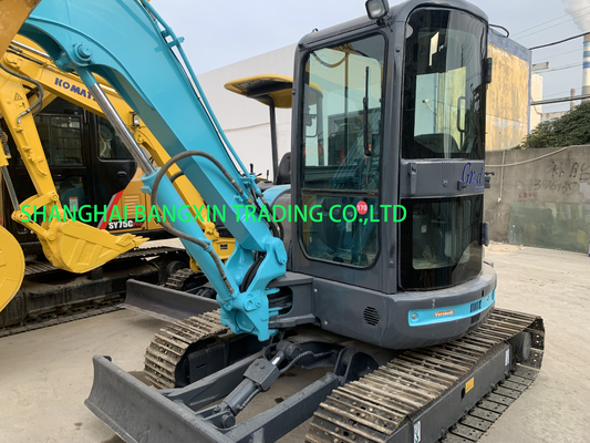 좋은 상태 Kobelco SK55SR 미니 발굴기 강한 힘과 수압 안정성