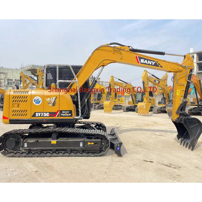 사용된 SANY SY75C 크롤러 발굴기 2020년 모든 기능 정상 무료 배송