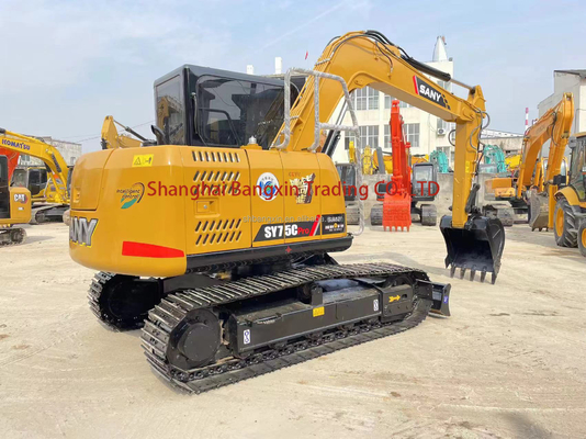 사용 된 미니 발굴기 SANY SY75C 기계 무게 7500 KG