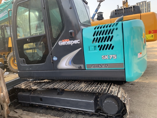 Kobelco SK75 발굴기 사용 및 좋은 상태 엔지니어링 건설에 이상적입니다