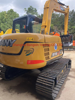 2022년 좋은 상태 Sany SY75C 크롤러 발굴기 중고용 7.5TON 운영 무게