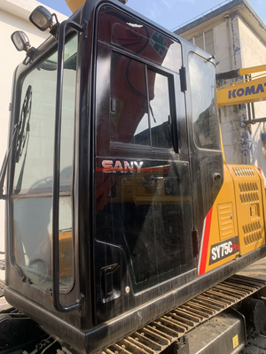40 kw Sany SY75 중고용 크롤러 발굴기 거의 빠른 구매를 위해 준비