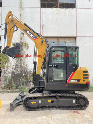 Sany SY55C 원본 수압 실린더와 76KW 전력으로 사용 된 발굴기 글로벌