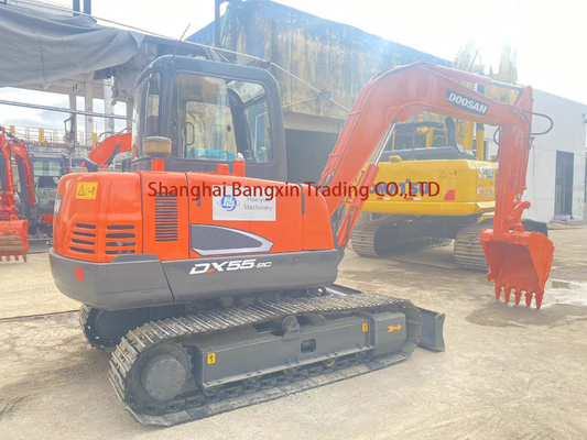 36.2 KW 사용 된 Doosan DX55-9C 발굴기 EPA/CE 인증 우수한 상태