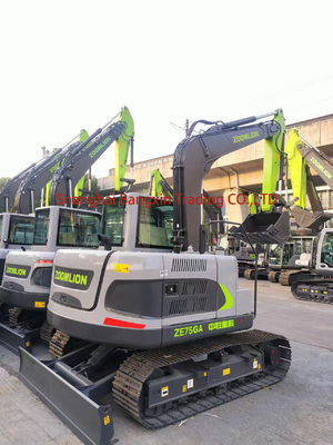 사용 된 Zoomlion ZE75GA Excavator 0.4 버킷 용량 및 7.5 톤 운영 무게