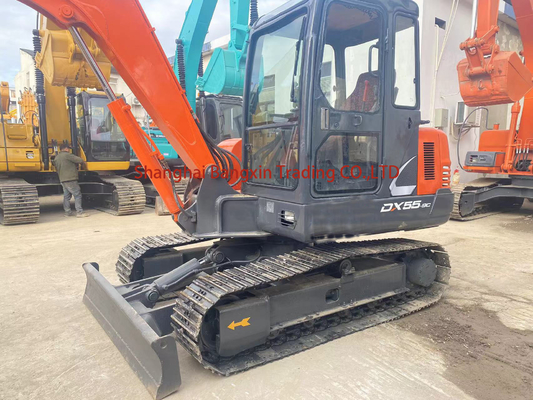 중고용 Doosan DH55 발굴기 강력한 힘과 높은 수압 효율
