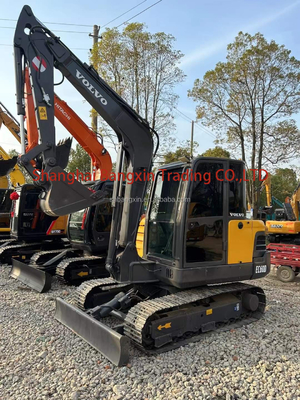 오리지널 수압 밸브와 ISUZU 엔진을 갖춘 중고용 VOLVO EC60D 미니 발굴기