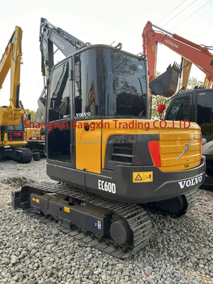 오리지널 수압 밸브와 ISUZU 엔진을 갖춘 중고용 VOLVO EC60D 미니 발굴기