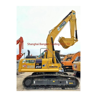 20000 KG 사용 된 코마쓰 PC200 발굴기 1 배트 용량 우수한 상태
