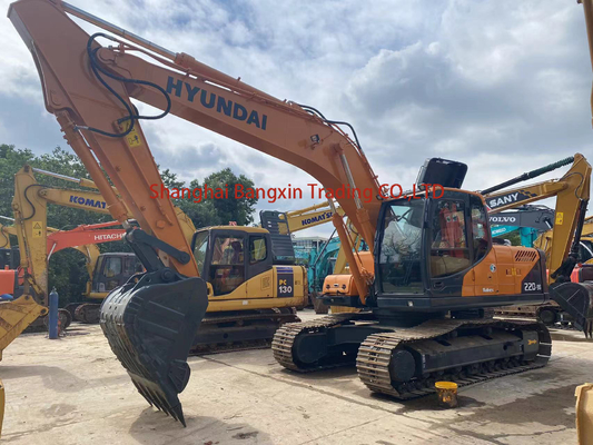 엔지니어링 건설 사용 된 현대 R220-9S Excavator 22 톤 커민스 엔진