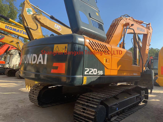 엔지니어링 건설 사용 된 현대 R220-9S Excavator 22 톤 커민스 엔진